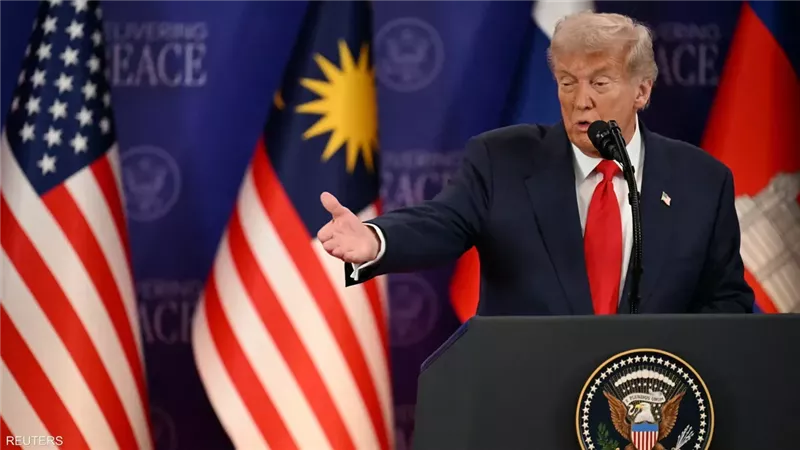ترامب يتحدث من كوالالمبور
