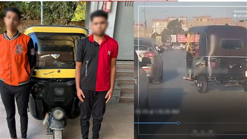  ضبط قائد توك توك