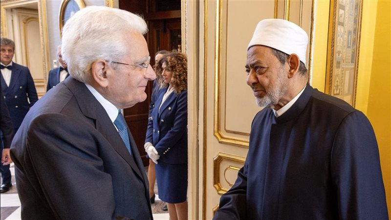 الرئيس الإيطالي وشيخ