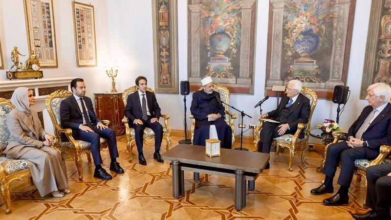الرئيس الإيطالى يستقبل
