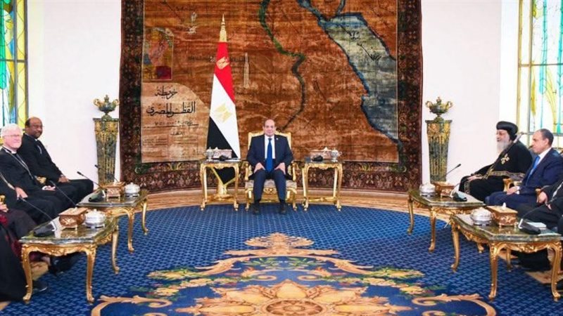 الرئيس السيسي أثناء