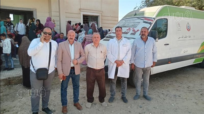 قافلة طبية بقرية