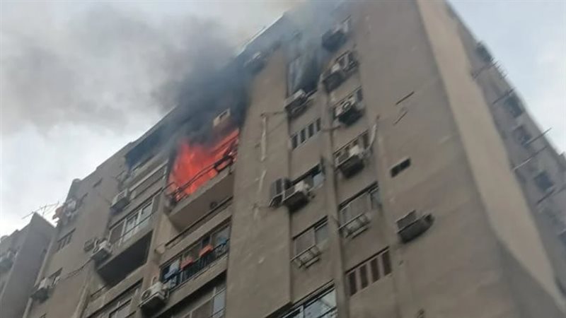 حريق شقة