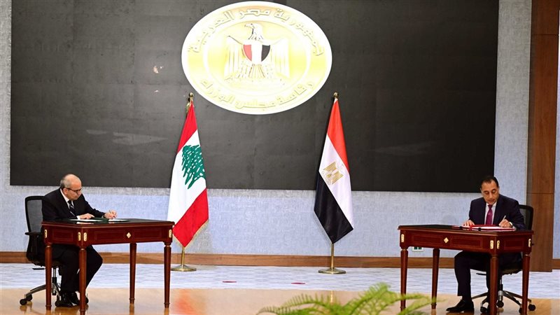 رئيسا وزراء مصر ولبنان