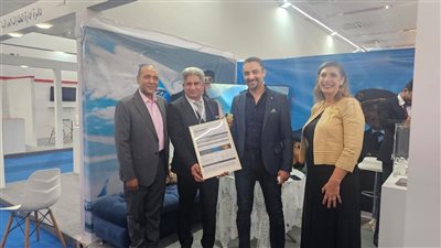 استعراض إمكانيات أحدث طائراتها، مصر للطيران تشارك في معرض ITL الدولي بالعراق