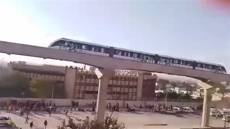 لحظة تشغيل المونوريل