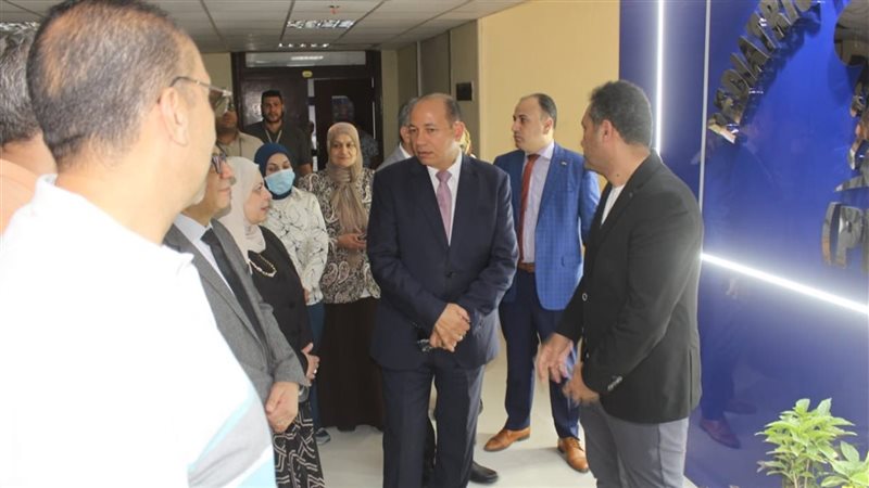 جولة رئيس جامعة المنصورة،