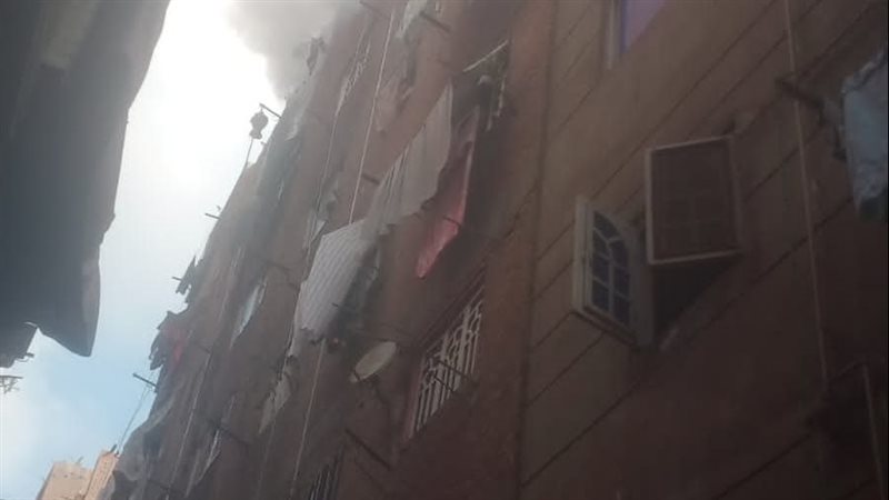 حريق شقة بالقليوبية،