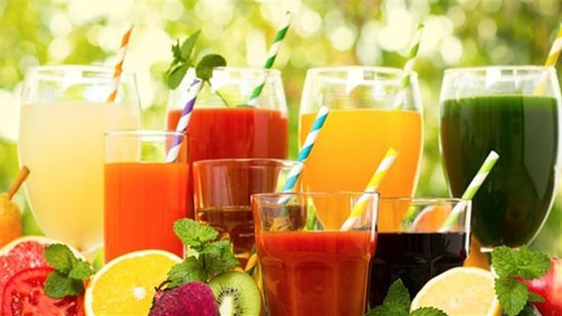 العصائر المصنعة،