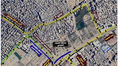 غلق الحارة السطحية بكوبري45 فى الإسكندرية لمدة أسبوعين