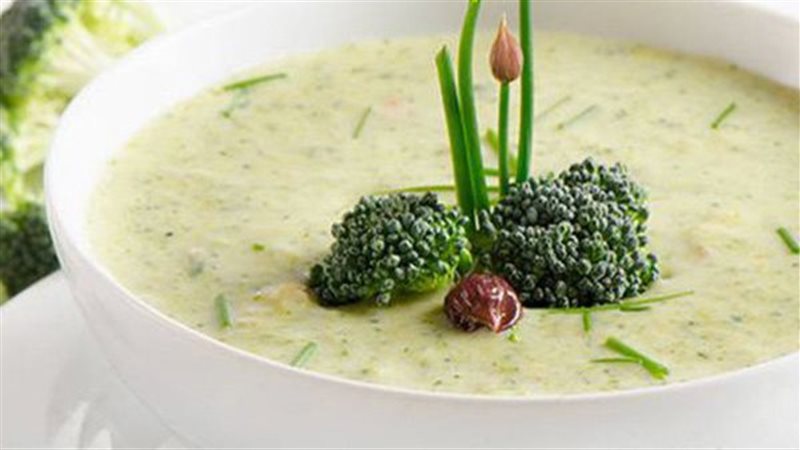 شوربة البروكلي بالكريمة،فيتو