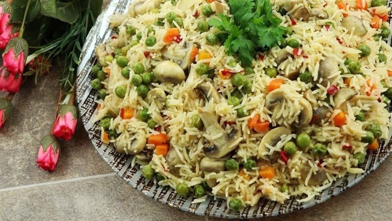 طريقة الرز بالخضار