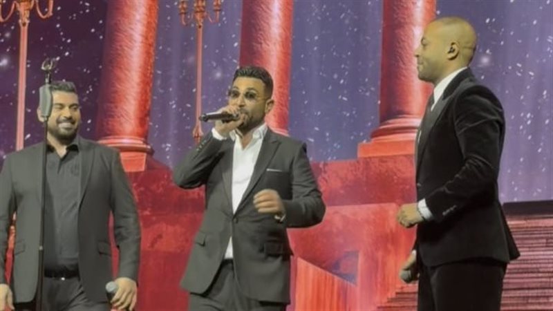  أحمد سعد وتامر عاشور