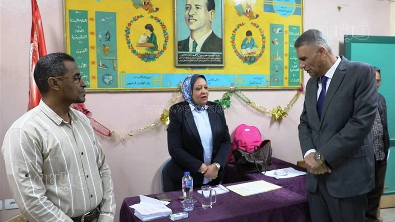 محافظ اسوان فى اللجان