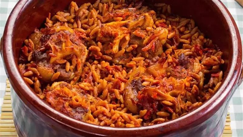 طاجن لسان العصفور،
