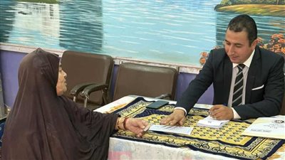 إقبال كبير من المسنين على التصويت في لجنة أوسيم بالجيزة