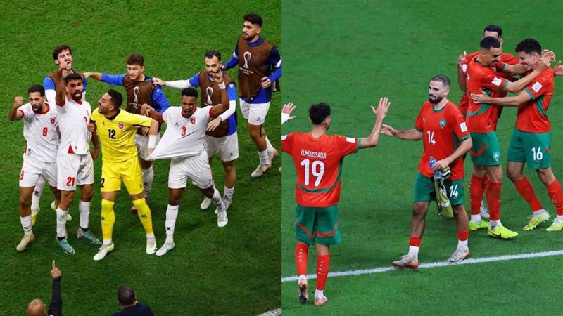 منتخبا المغرب والأردن،