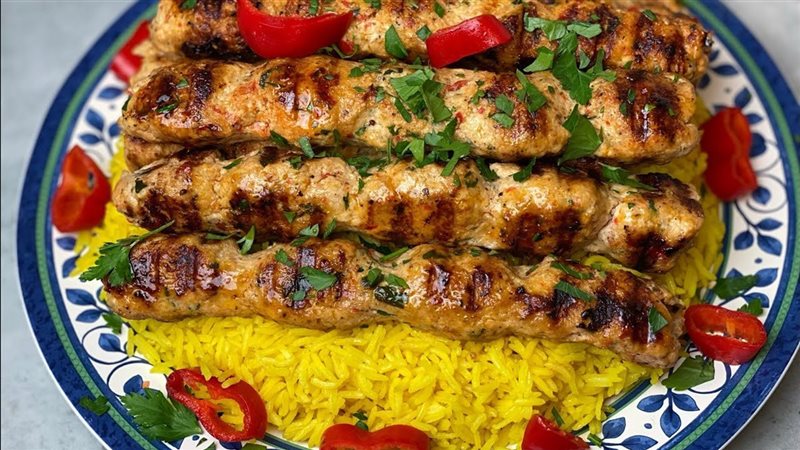 كفتة فراخ مشوية،