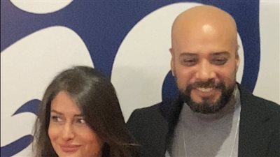  أيتن عامر وحاتم صلاح وزوجته في العرض الخاص لفيلم 