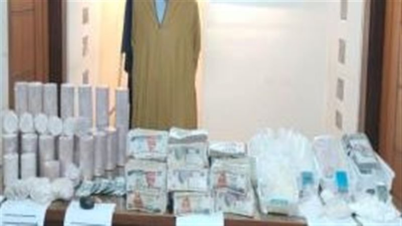ضبط مصنع ومخزن لإنتاج