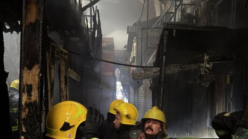 السيطرة على حريق