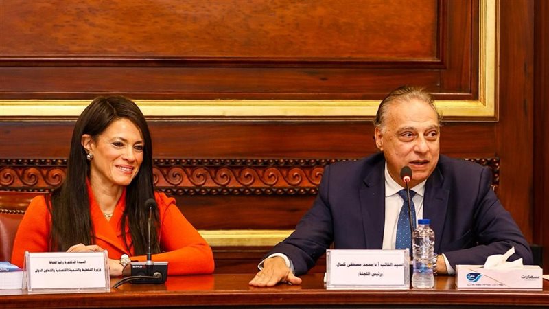 وزيرة التخطيط باجتماع