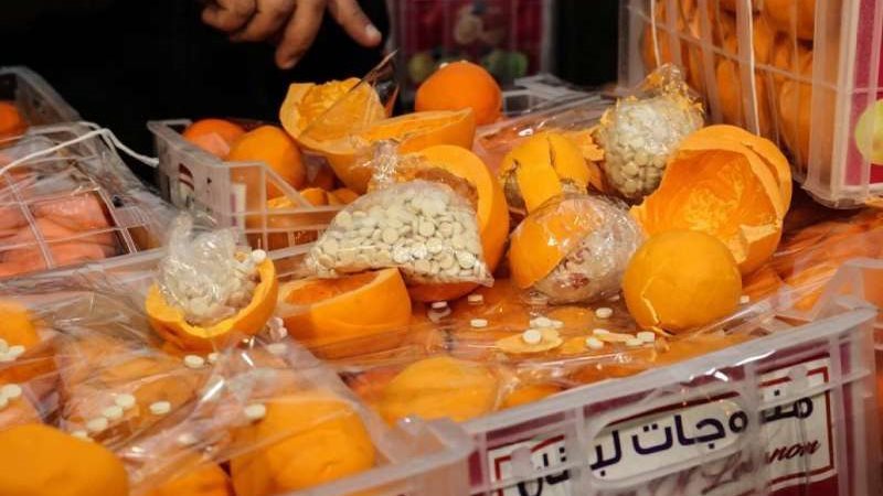 ضبط شحنة برتقال بالكبتاجون