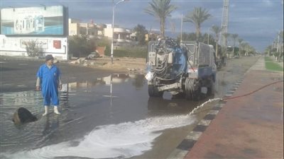 مياه الشرب بسيناء ترفع درجة الاستعداد لمواجهة التقلبات الجوية والأمطار