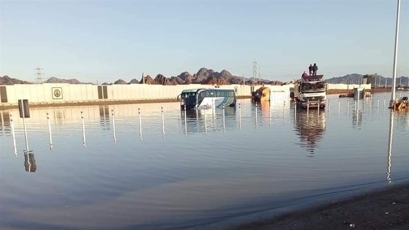 اثار السيول بشرم