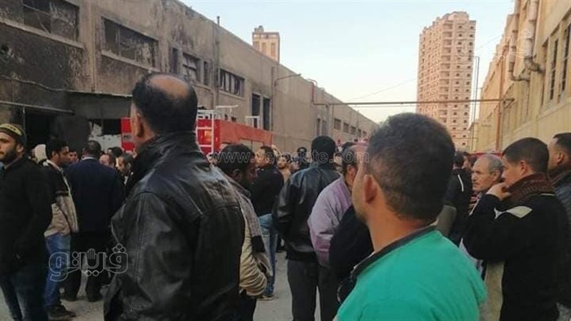سقوط سقف عنبر بشركة