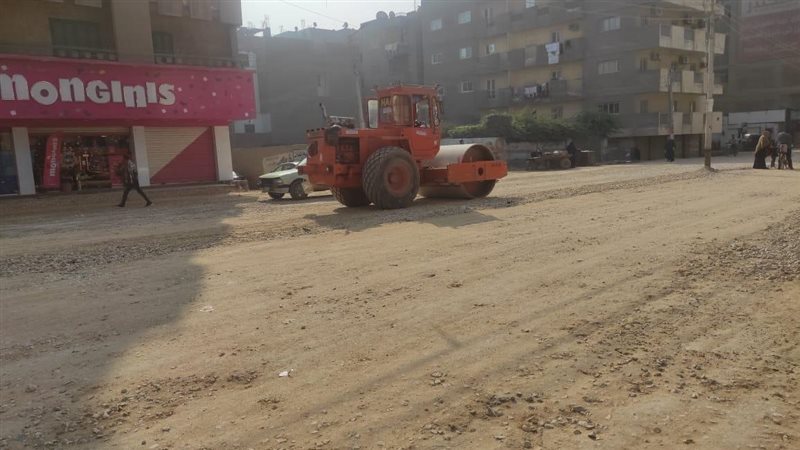 رصف الطرق في الجيزة