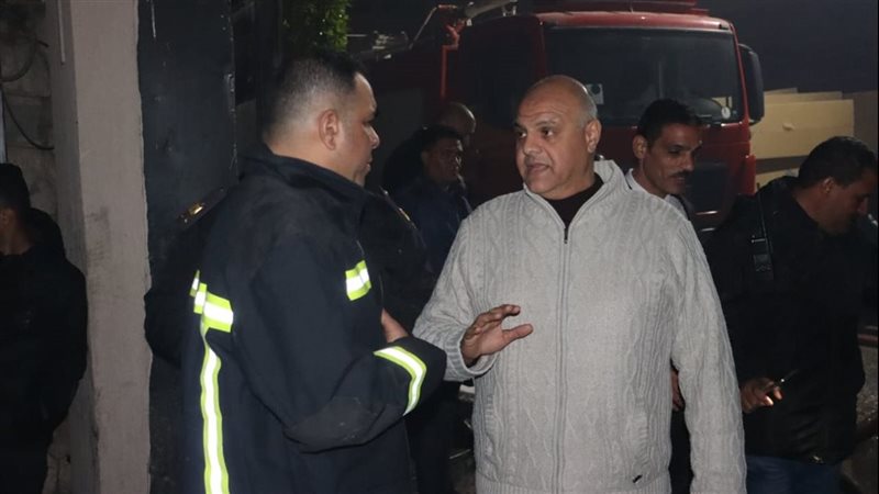 حريق مصنع كراتين