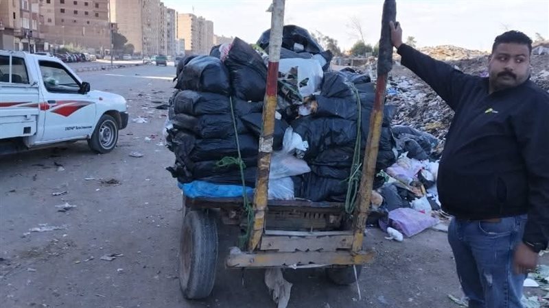ضبط عربات فرز القمامة،