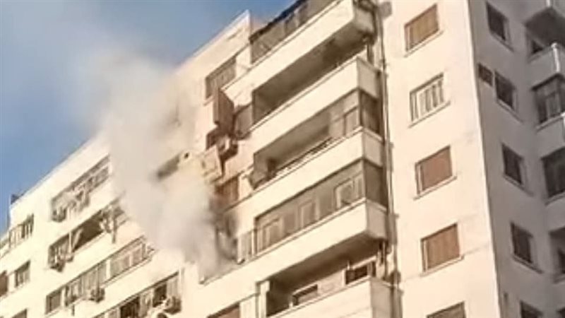 حريق بشقة بقليوب،