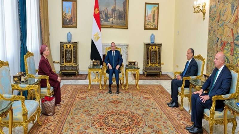 الرئيس السيسي يستقبل