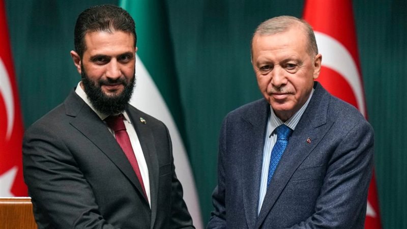 أردوغان والشرع، فيتو