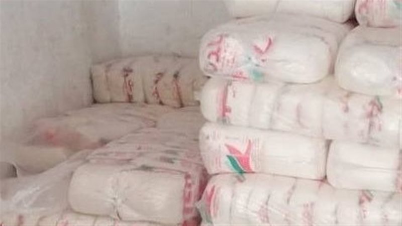 ضبط سكر مجهول المصدر
