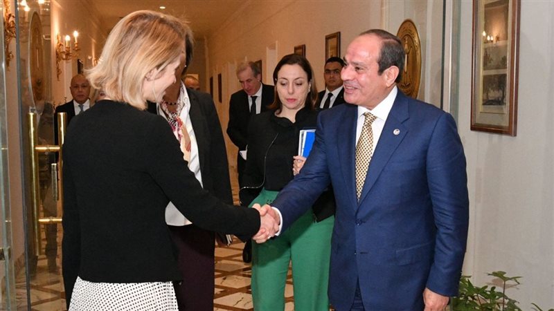 السيسي والممثلة العليا