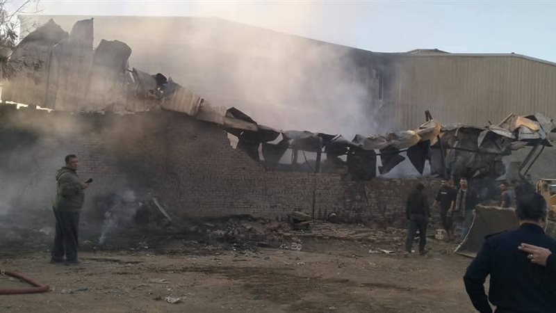  حريق مصنع بلاستيك