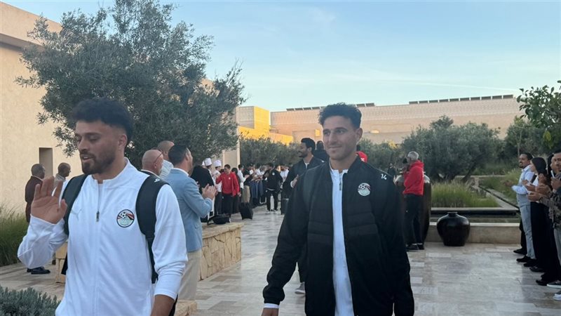 منتخب مصر يغادر أغادير،