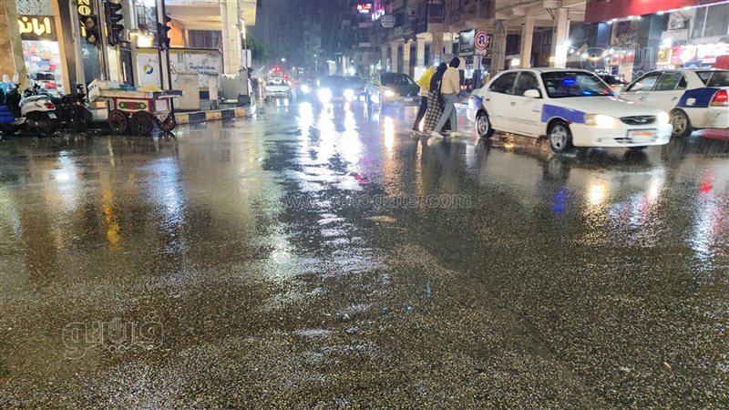 سقوط أمطار غزيرة
