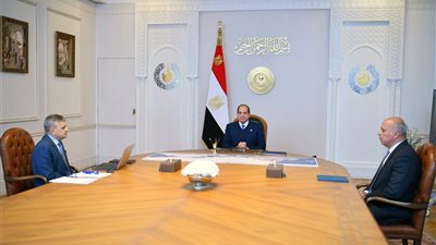  السيسي يطلع على بيان بحركة الملاحة في قناة السويس (فيديو)