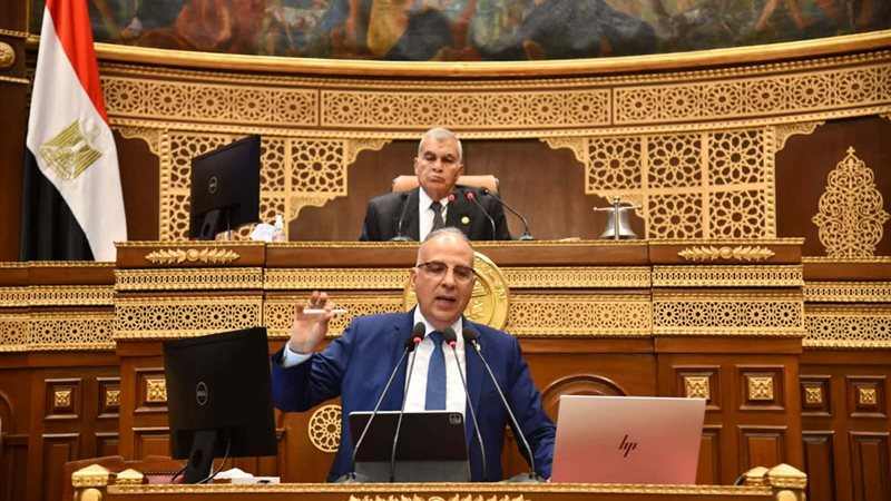 وزير الري أمام جلسة