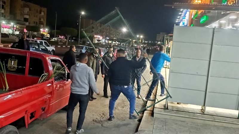 جانب من الحملة وإزالة