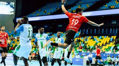أمم أفريقيا لليد، منتخب مصر يتقدم على أنجولا في الشوط الأول