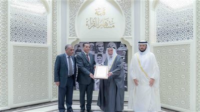 حاكم الشارقة عن الشيخ عبد الباسط عبد الصمد خلال استقبال أبنائه: ترك أثرا عظيما في نفوس المسلمين