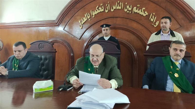 جانب من جلسة المحاكمة