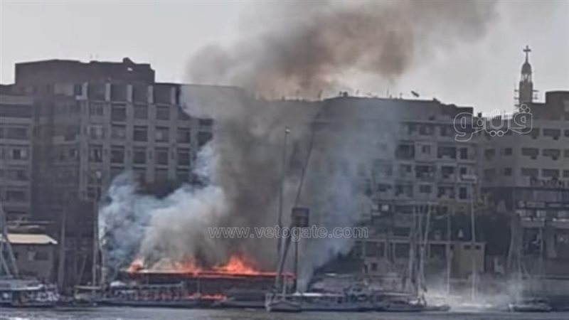 حريق فى مطعم باسوان