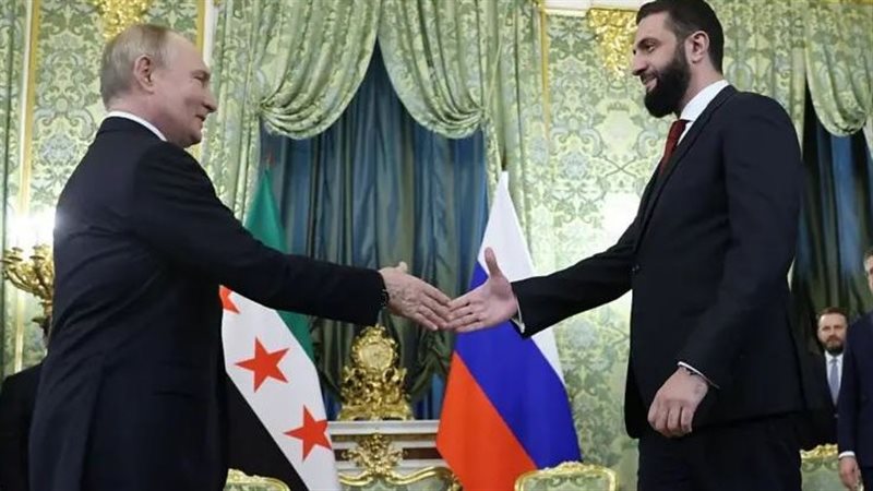 الشرع وبوتين فى لقاء