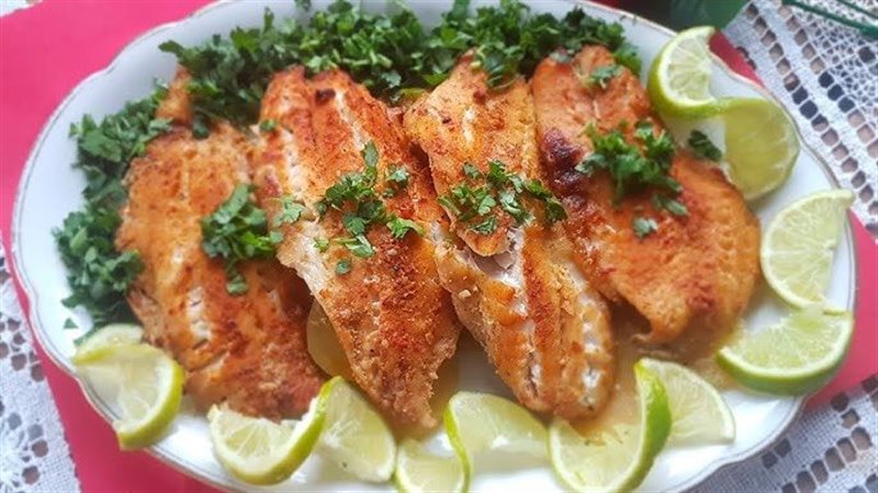 فيليه السمك المشوي،
